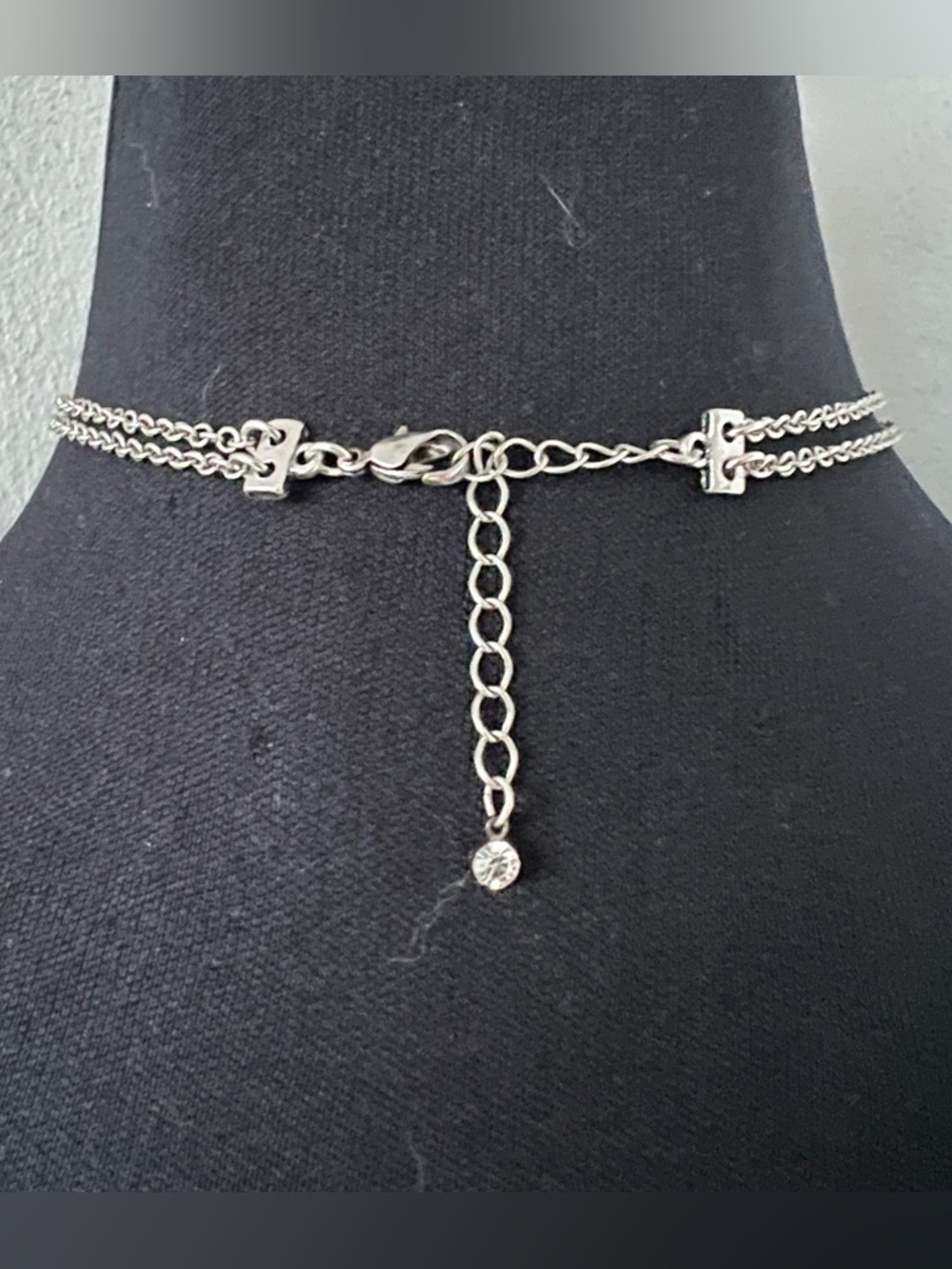 Vintage Chainmail Silver Mesh Torque Choker Necklace Multi Strand Chain Collar - Picture 4 of 9